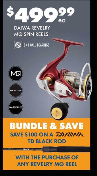 BCF Daiwa revelry mq spin reels offer