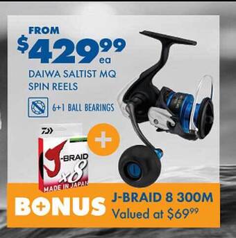 BCF Daiwa saltist mq spin reels offer
