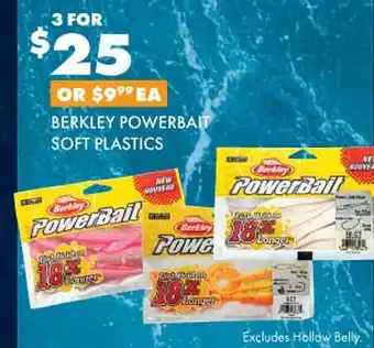 BCF Berkley powerbat soft plastcs offer