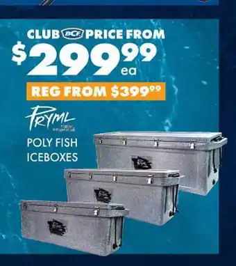 BCF Pryml poly fish iceboxes offer