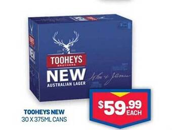 Bottlemart Tooheys new cans offer