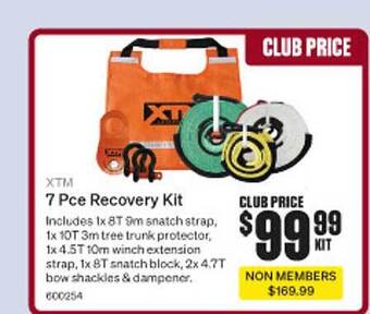 SuperCheap Auto Xtm 7 pce recovery kit offer