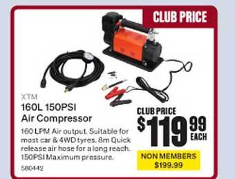 SuperCheap Auto Xtm 160l 150psi air compressor offer