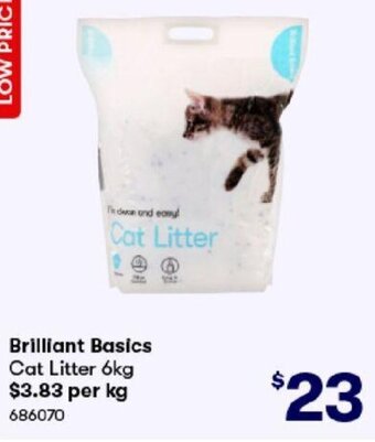 BIG W Brilliant Basics Cat Litter 6kg offer