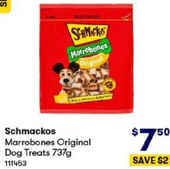 BIG W Schmackos Marrobones Original Dog Treats 737g offer