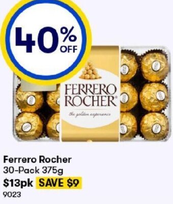 BIG W Ferrero Rocher 30-Pack 375g offer
