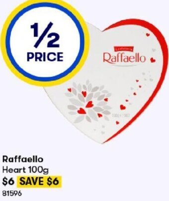 BIG W Raffaello Heart 100g offer