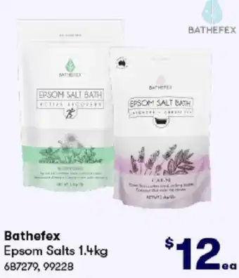 BIG W Bathefex Epsom Salts 1.4kg offer