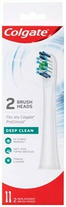 BIG W Colgate Pro Clinical Triple Clean Brush Heads 2 Pack offer