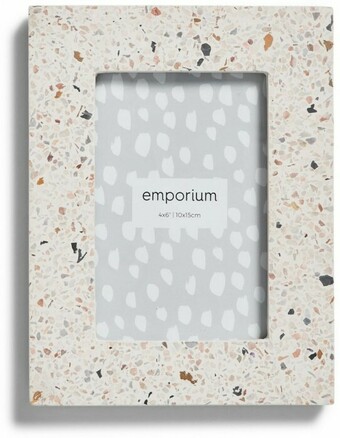 BIG W Emporium Ceramic Terrazzo Photo Frame 4cm x 6cm offer