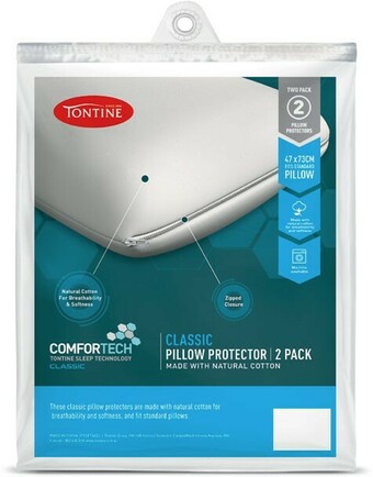BIG W Tontine Comfortech 2-Pack Classic Pillow Protector offer