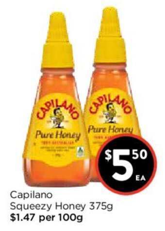 Foodworks Capilano Squeezy Honey 375g offer