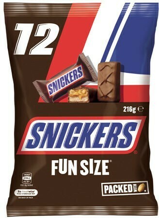 BIG W Mars Snickers 12 Piece Medium Snack Pack 216g offer