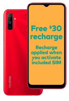 BIG W Optus realme C3 - Blazing Red# offer
