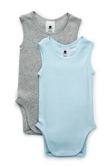 BIG W Dymples 2-Pack Singletsuits - Light Blue offer