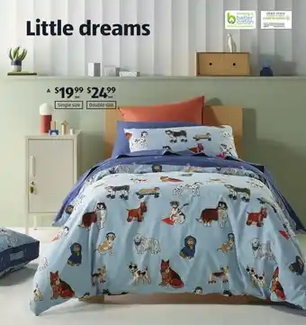 ALDI Quilt Cover Set- Single Size offer