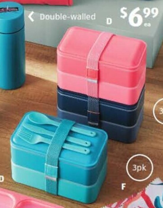 Bento Style Lunchboxes offer at ALDI