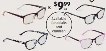 ALDI Adult's or Children' Blue Light Glasses offer