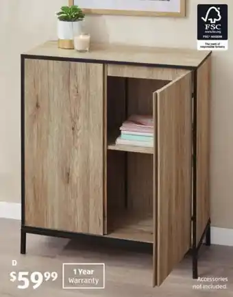 ALDI Home Study Storage Cupboard offer