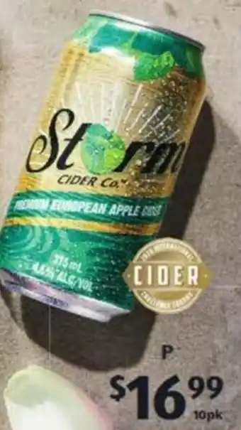 ALDI Storm Apple Cider 10 x 375 ml offer