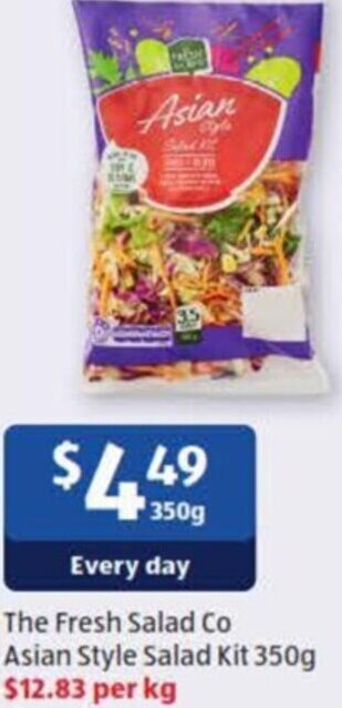 The Fresh Salad Co Asian Style Salad Kit 350g