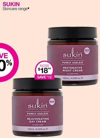 Priceline Sukin Skincare Range offer