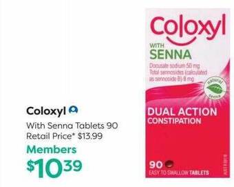 National Pharmacies Coloxyl with senna tablets 90 offer