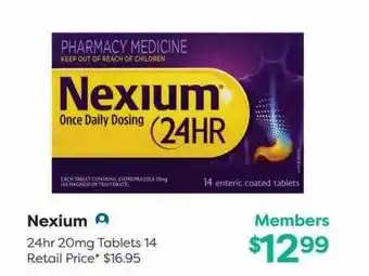 National Pharmacies Mexium 24hr 20mg tablets 14 offer