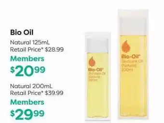 Bio oil natural 125ml natural 200ml