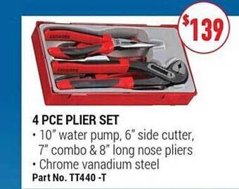 Teng Tools 4 pce plier set offer