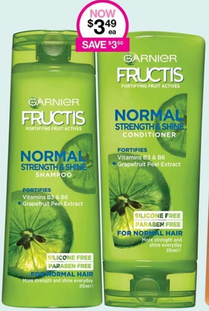 Garnier Fructis Shampoo and Conditioner offer at Priceline