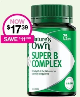 Priceline Nature's Own Super B Complex offer