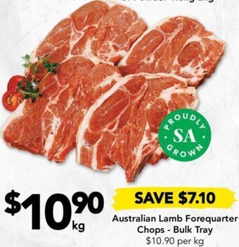 Drakes Australian Lamb Forequarter Chops-Bulk Tray offer