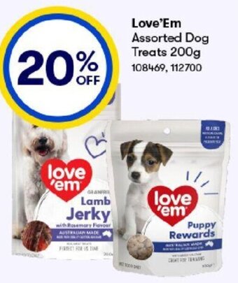 BIG W Love'Em Assorted Dog Treats 200g offer
