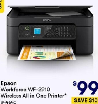 Epson Workforce WF-2910 Wireless All in One Printer