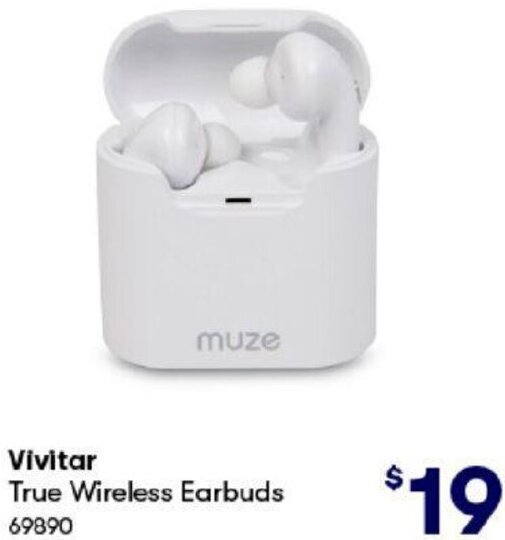 Vivitar True Wireless Earbuds offer at BIG W