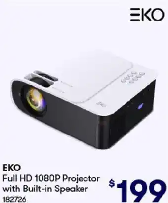 EKO Full HD 1080P Projector with Built-in Speaker