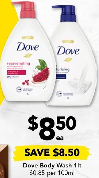 Drakes Dove Body Wash 1lt offer
