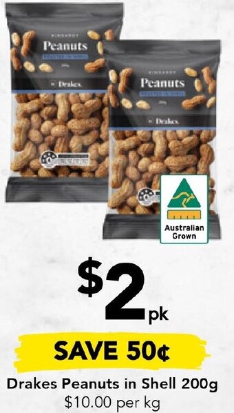 Drakes Drakes Peanuts in Shell 200g offer