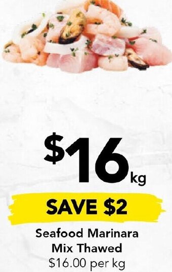 Drakes Seafood Marinara Mix Thawed offer