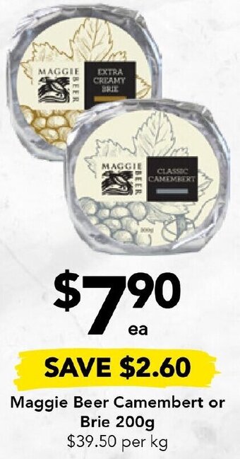 Drakes Maggie Beer Camembert or Brie 200g offer