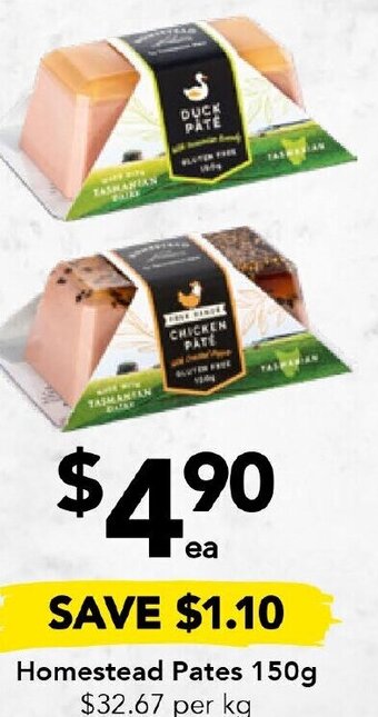 Drakes Homestead Pates 150g offer