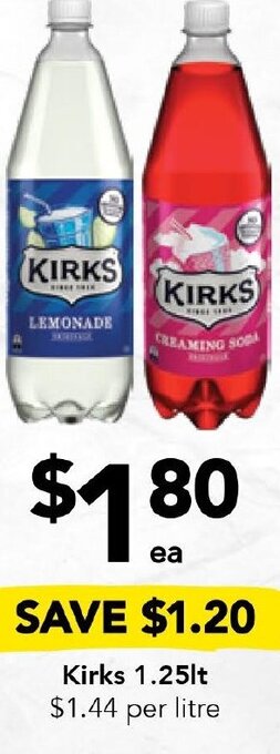 Drakes Kirks 1.25lt offer