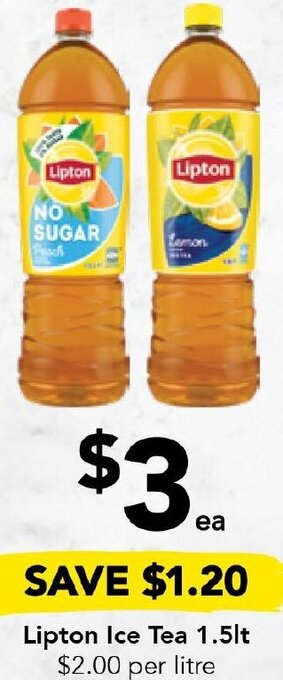 Drakes Lipton Ice Tea 1.5lt offer