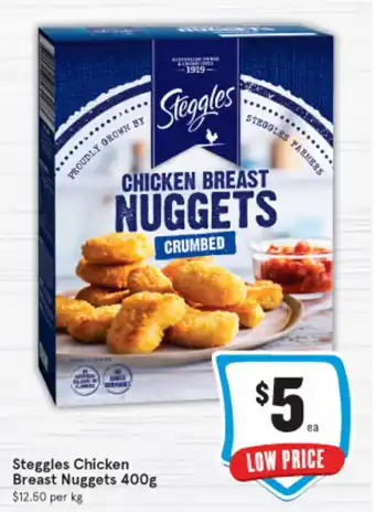 IGA Steggles Chicken Breast Nuggest 400g offer