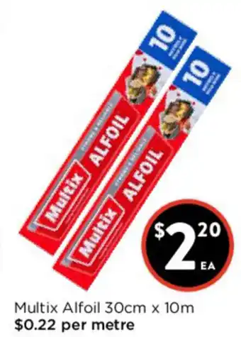 Foodworks Multix Alfoil 30cm x 10m offer