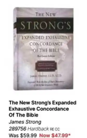 The new strong's expanded exhaustive concordance of the bible james trong