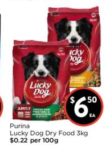 Foodworks Purina Lucky Dog Dry Food 3kg offer