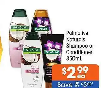 Good Price Pharmacy Palmolive naturals shampoo or conditioner offer