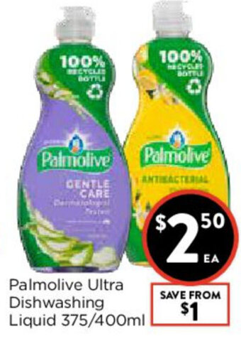 Palmolive Ultra Dishwashing Liquid 375/400ml